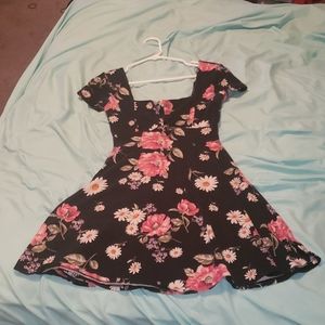 Black Floral Dress